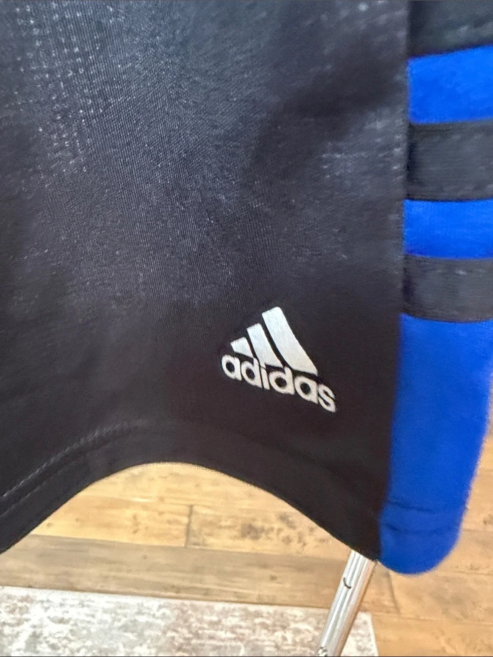 adidas Royal Blue & Black Boys' Sport Tee and Shorts Set Sz Yth 6